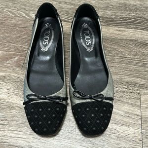 TOD’S ballet slipper style flat size 39 1/2